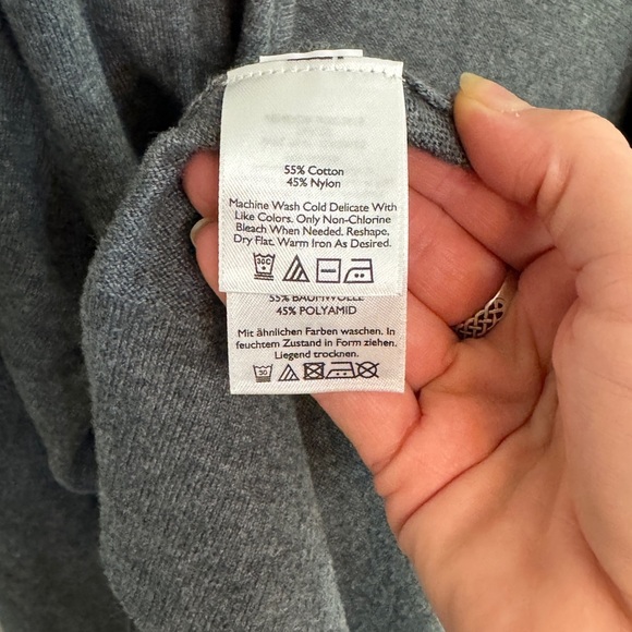 Eddie Bauer Gray Open Front Cardigan with Pockets Size 2XL - Picture 5 of 6